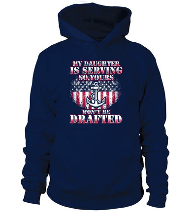 Navy Mom Drafted Daughter T-shirts - MotherProud