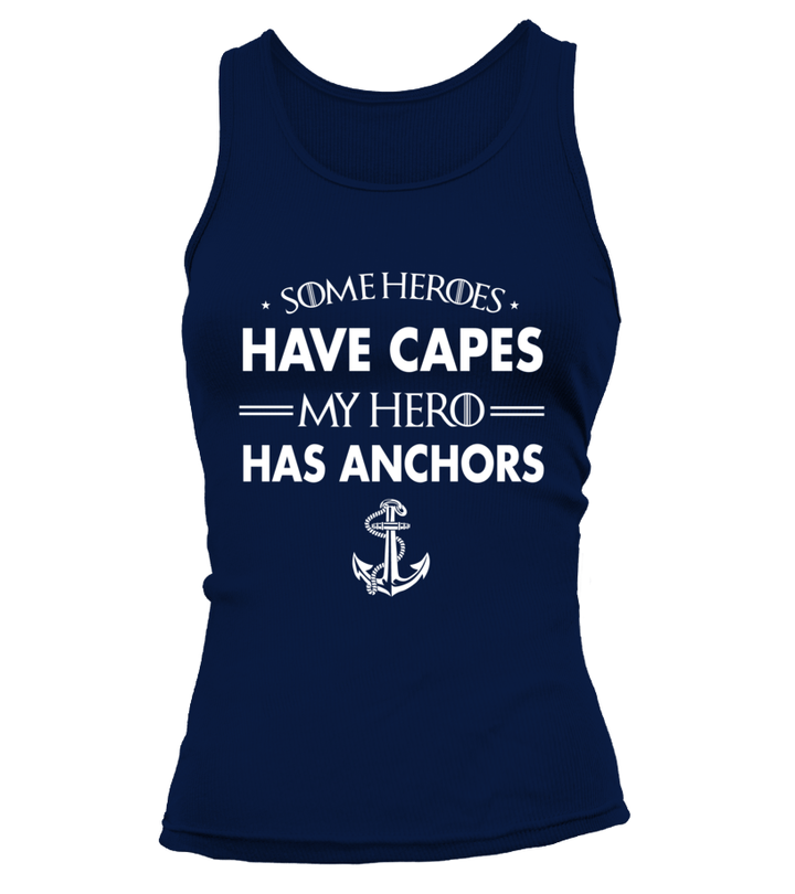 Navy Mom My Hero Has Anchors T-shirts - MotherProud