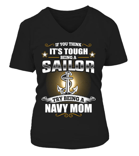 Try Being A Navy Mom T-shirts - MotherProud
