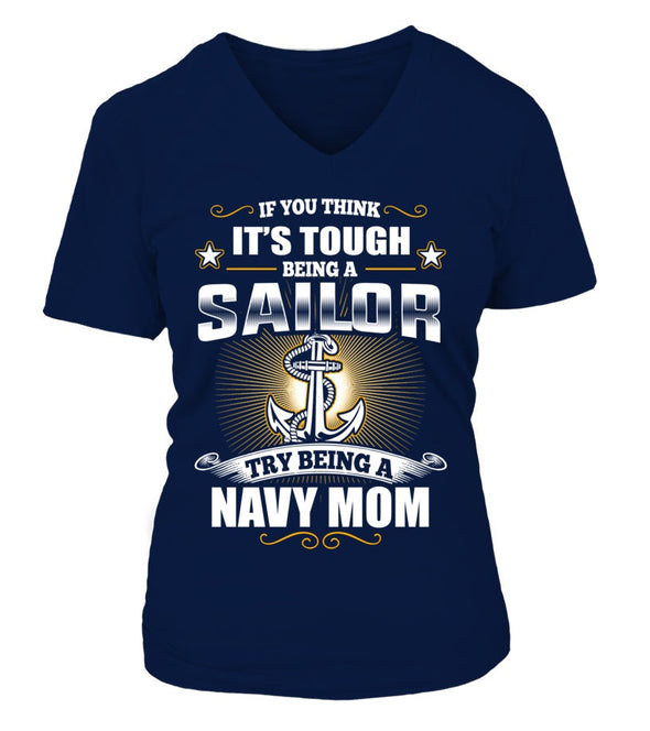 Try Being A Navy Mom T-shirts - MotherProud