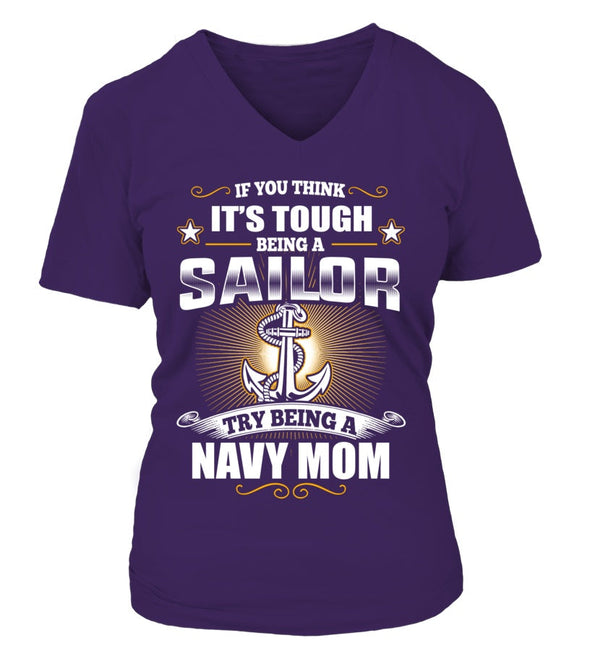 Try Being A Navy Mom T-shirts - MotherProud