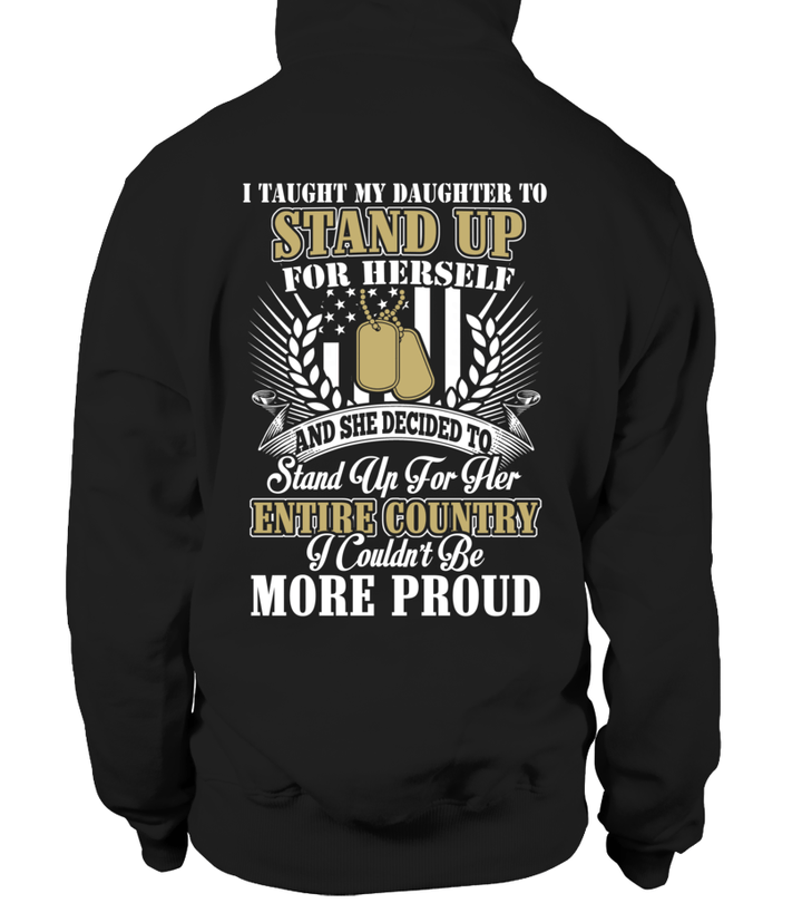Veteran's Mom Daughter Couldn't Be More Proud T-shirts - MotherProud