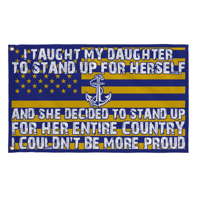 Navy Mom Couldn't Be More Proud Daughter Flag - MotherProud