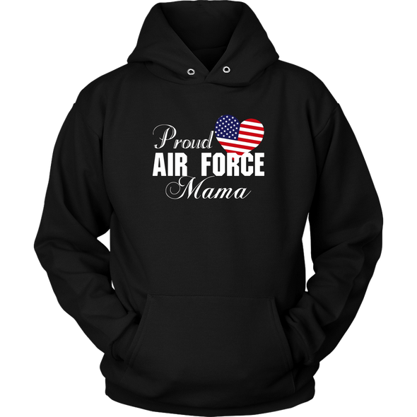 Gift for Grandma - Proud Air Force Mama Heart T-shirt - MotherProud