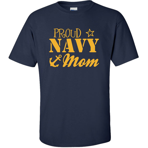 Proud Navy Mom Military T-shirts