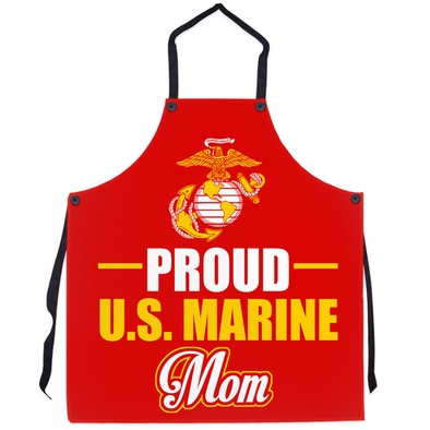 Proud U.S Marine Mom Apron - MotherProud