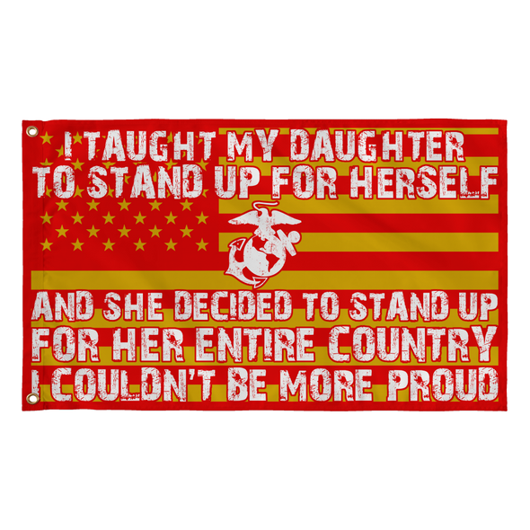 Marine Mom Couldn't Be More Proud Daughter Flag - MotherProud