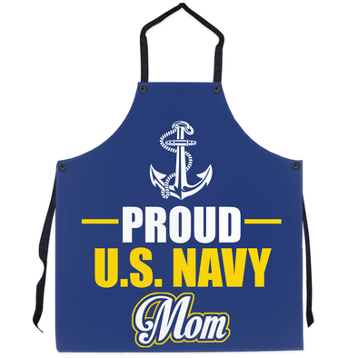 Proud U.S Navy Mom String Apron - MotherProud