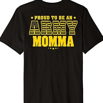 Proud To Be An Army Momma US Flag T-Shirt