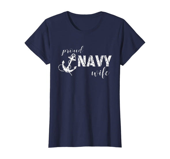 Proud Navy Wife Anchor T-shirts