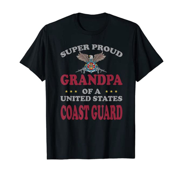 Super Proud Coast Guard Grandpa T-shirts