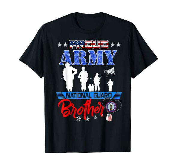 Proud Army National Guard Brother Cool T-shirts
