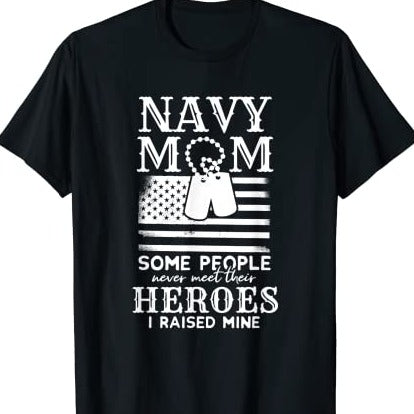 Proud Navy Army Mom T-Shirt