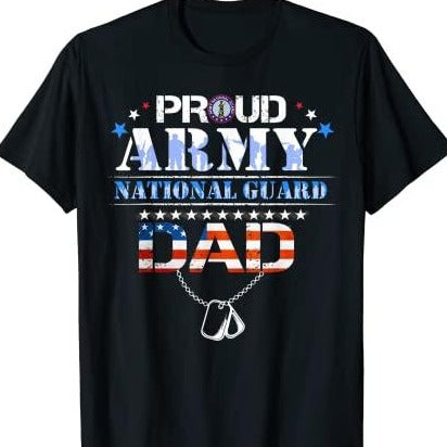 Mens Proud Army National Guard Dad T-Shirt