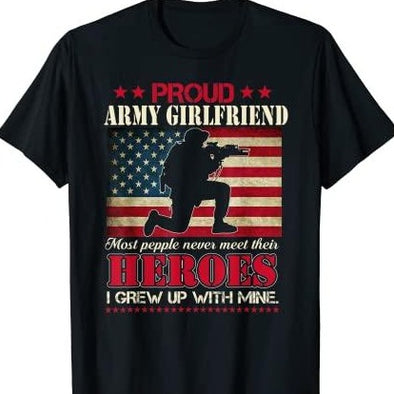 Proud Army Girlfriend FlagT-Shirt