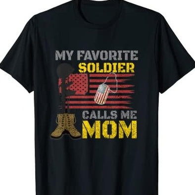 Their Mom Patriotic Soldier T-Shirt