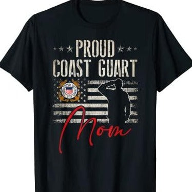 Proud Coast Guard Mom T-Shirt