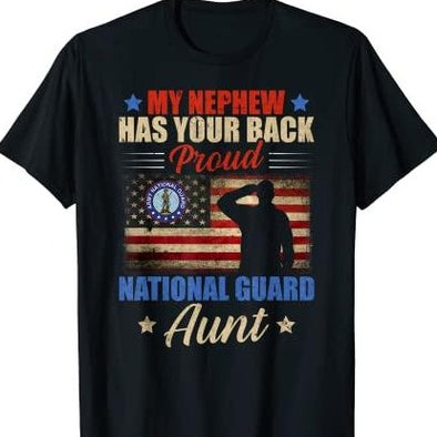 Proud Army National Guard Aunt T-Shirt