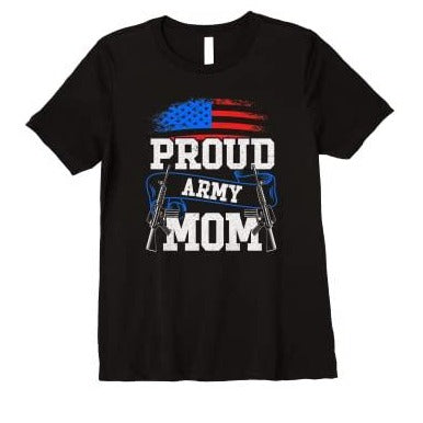 Womens Proud Army Mom T-Shirt