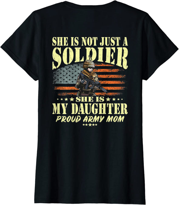 Not Just A Soldier Daughter Army Mom Tee