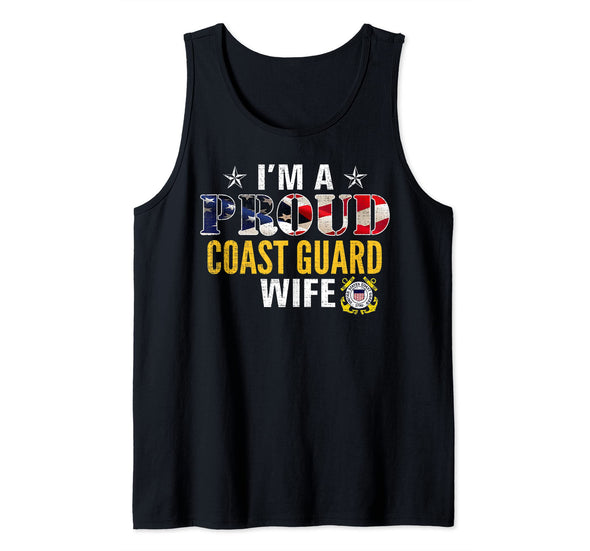 I'm A Proud Coast Guard Wife Tank Top
