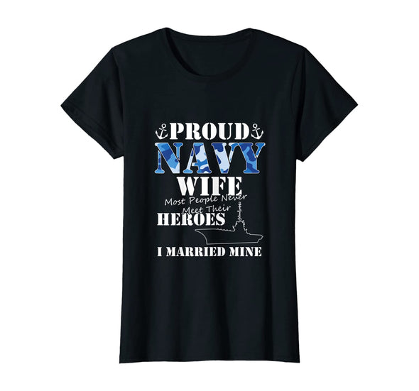 Most People Proud Navy Wife T-shirts