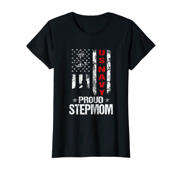 US Navy Proud Stepmom T-shirts