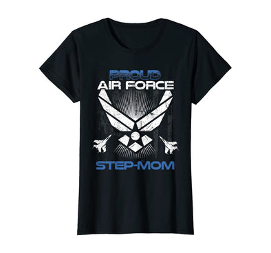 Proud Air Force Step-Mom T-shirts