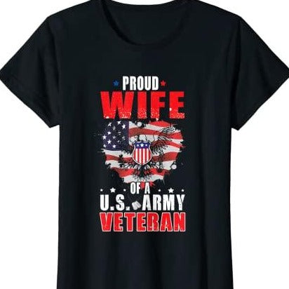 Proud Wife Of A US Army T-Shirt