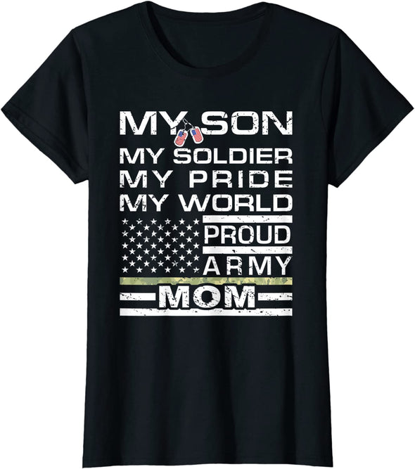 My Son Soldier Hero Army Mom Tee