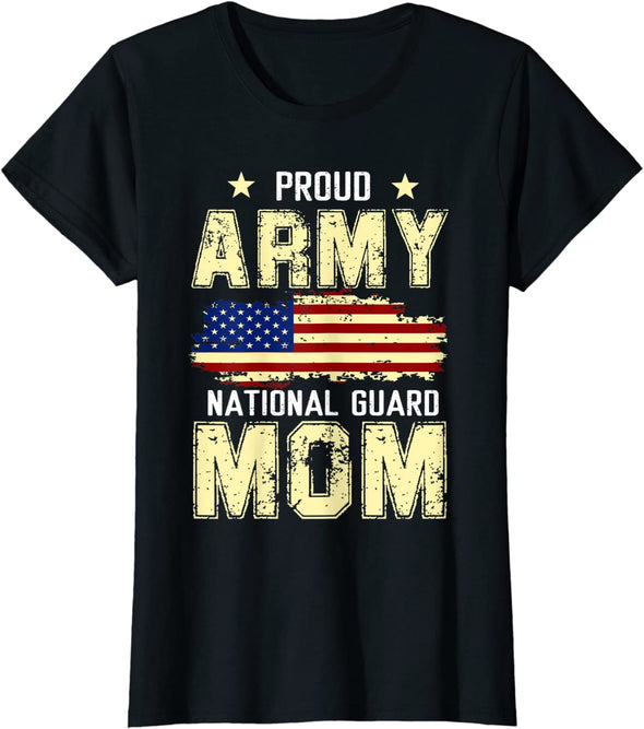 Proud Army National Guard Mom Veterans Tee