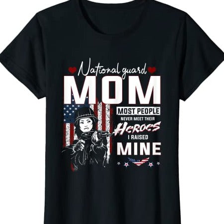National Guard Mom Army Heroes T-Shirt