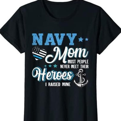 Navy Most People Never Meet Their Heroes T-Shirt