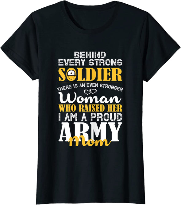 Behind Soldier Army Mom Tee