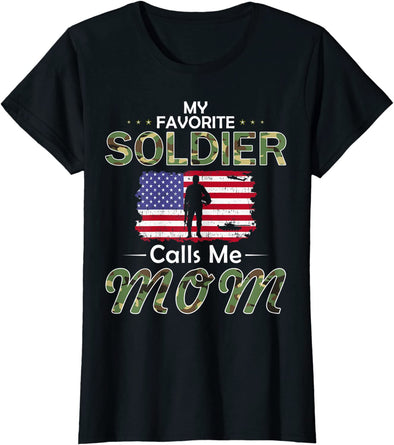 My Favorite Soldier Army Mom Tee