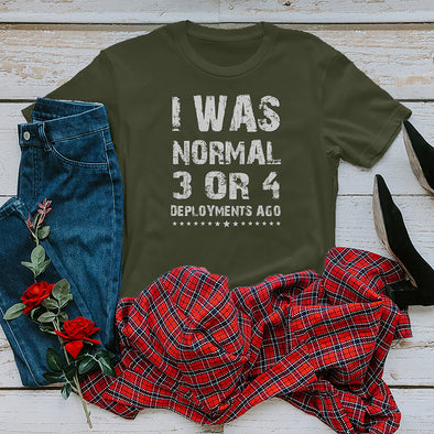 I Was Normal Military Mom Family T-shirts