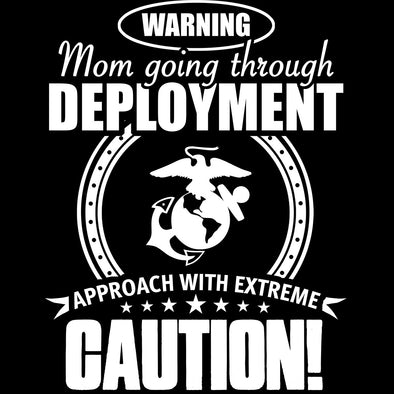 Marine Mom Approach With Caution Decal - MotherProud