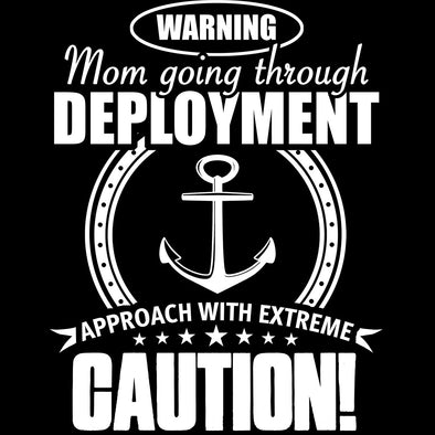 Navy Mom Approach With Caution Decal - MotherProud