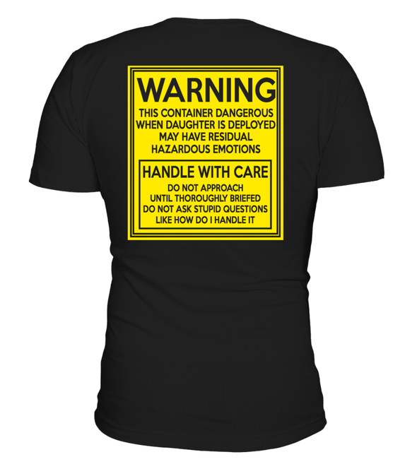 Army Mom Handle With Care Daughter T-shirts - MotherProud