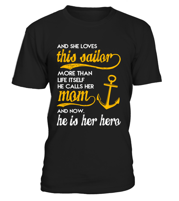 Navy Mom More Than Life Itself T-shirts - MotherProud