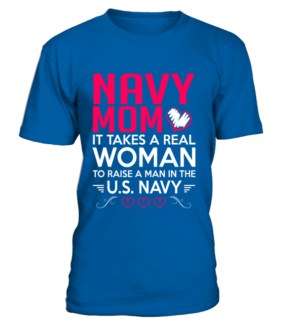 Navy Mom It Takes T-shirts - MotherProud