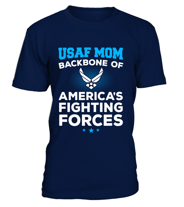 Air Force Mom Backbone T-shirts - MotherProud