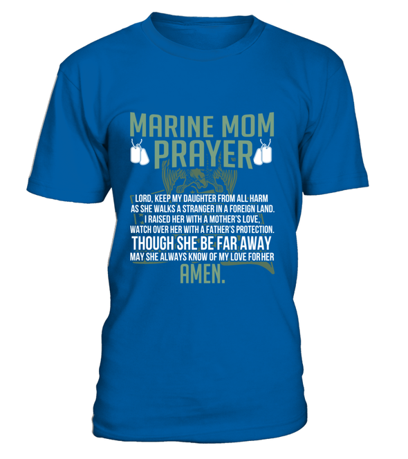Marine Mom Prayer Daughter T-shirts - MotherProud