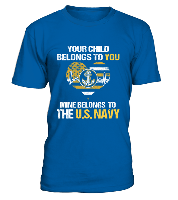 Navy Mom Belongs To T-shirts - MotherProud
