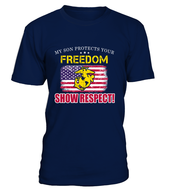 Marine Mom Show Respect T-shirts - MotherProud