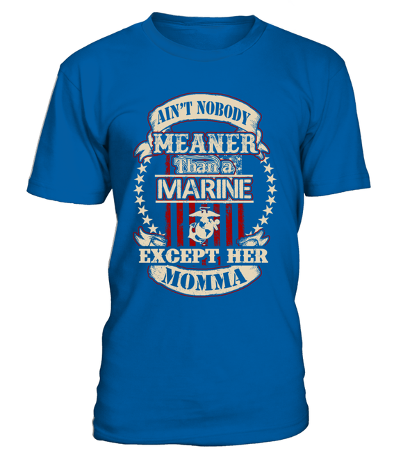 Marine Mom Daughter Meaner T-shirts - MotherProud