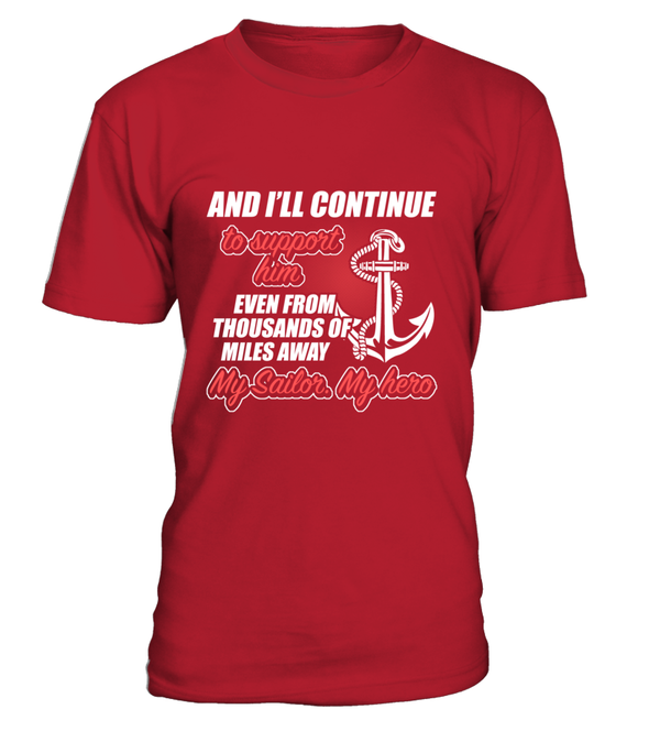 Navy Mom Thousands Of Miles T-shirts - MotherProud