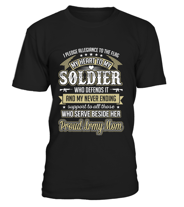 Army Mom Daughter Pledge Allegiance T-shirts - MotherProud