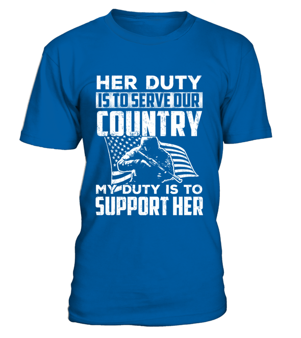 Military Mom Her Duty Daughter T-shirts - MotherProud