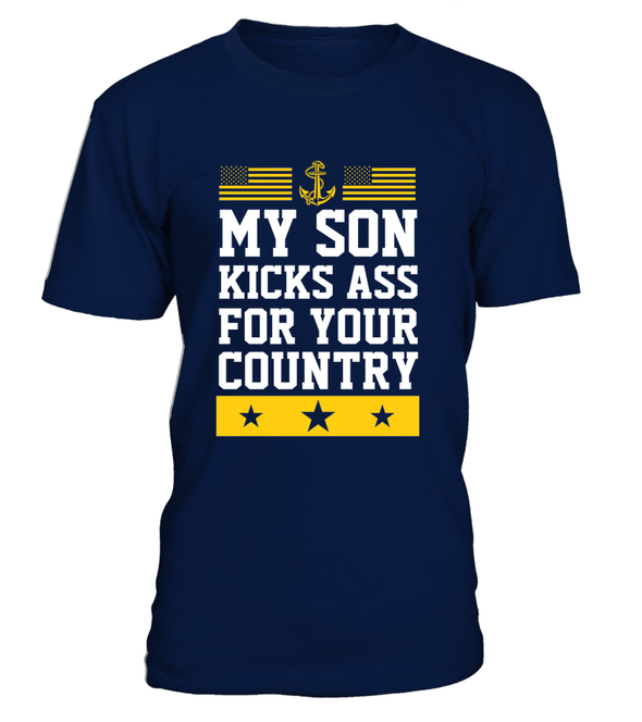 Navy Son Kicks Ass T-shirts - MotherProud